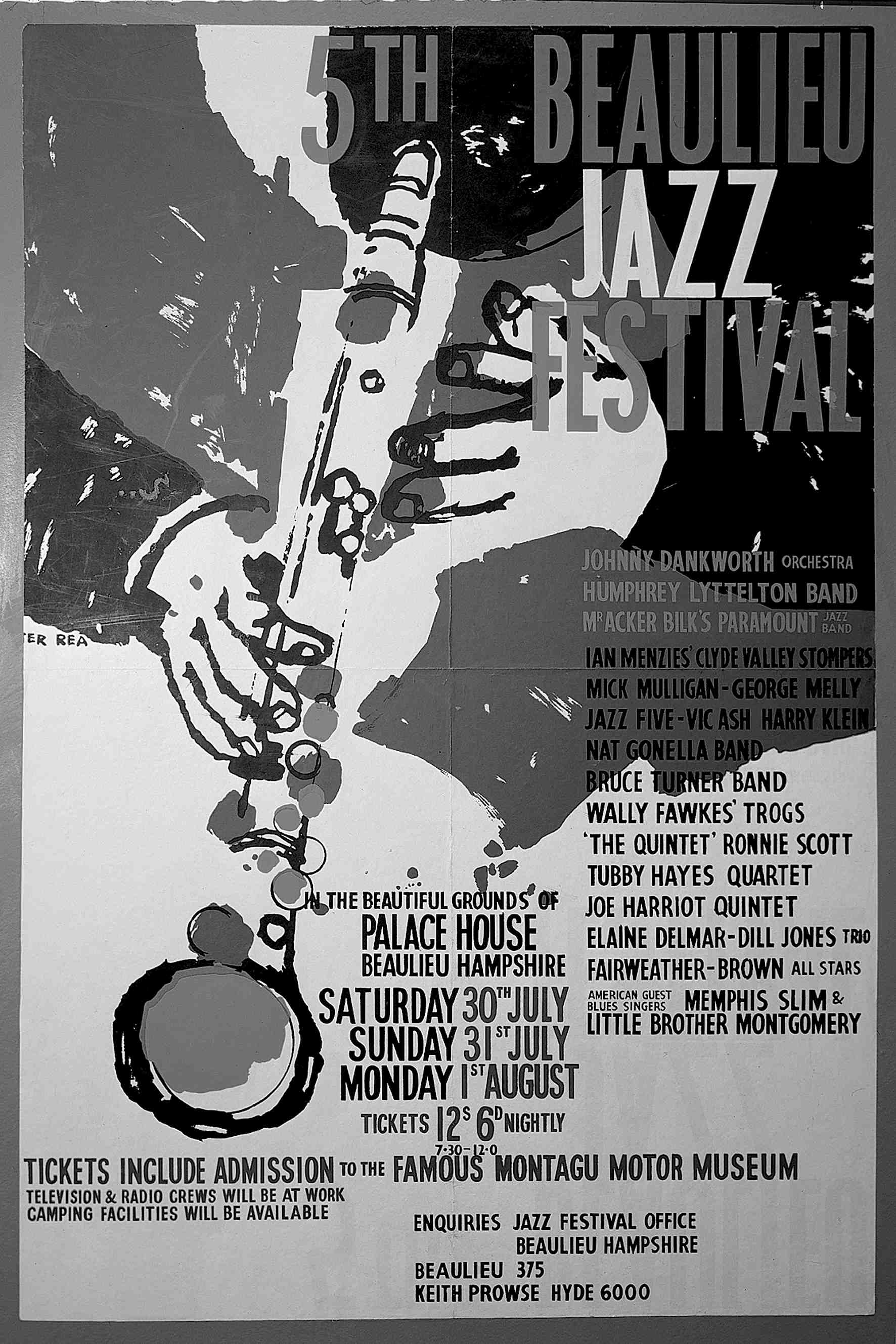 Fig 4. Beaulieu Jazz Festival 1960 poster