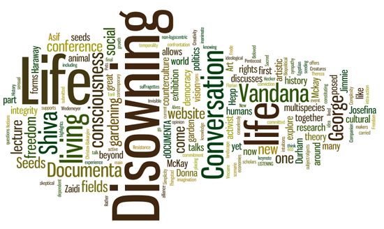 Documenta seeds word cloud