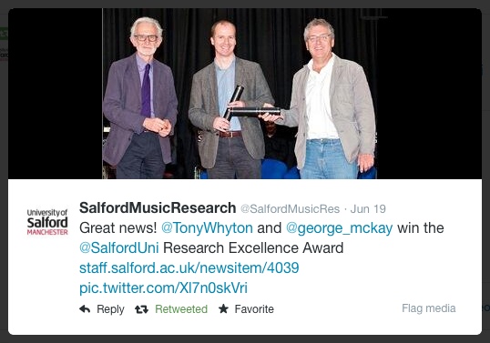 VC Award Salford with Tony Whyton